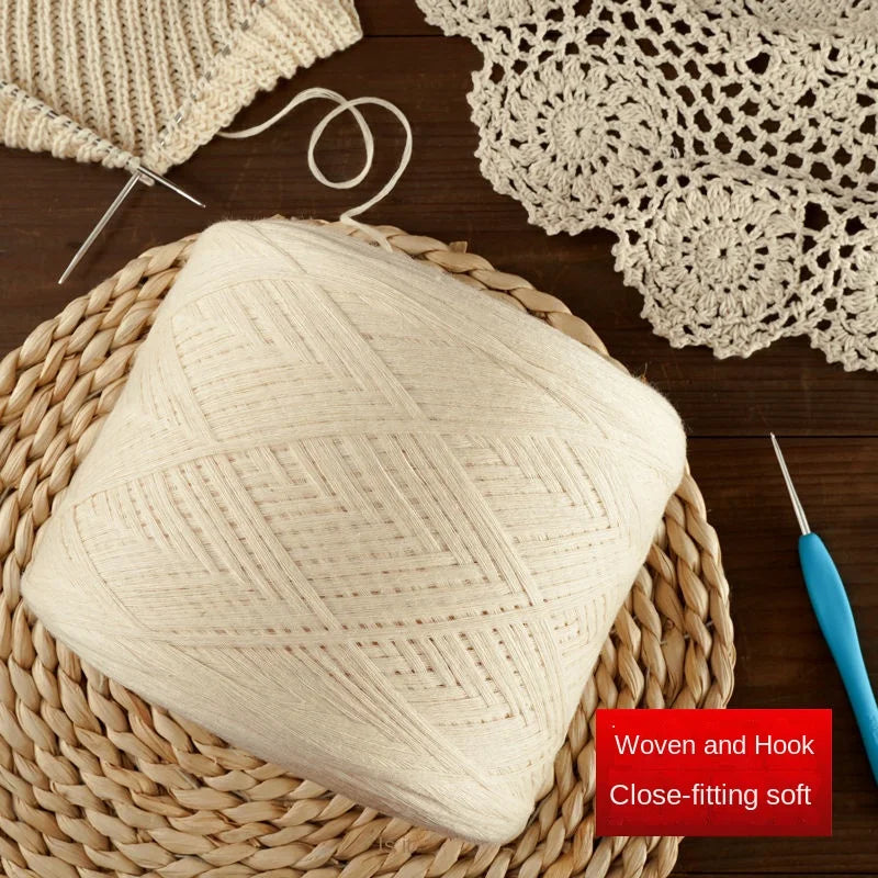 Unbleached Undyed Six Ply Cotton Thread for Knitting or Crochet 250 or 500 grams cakes