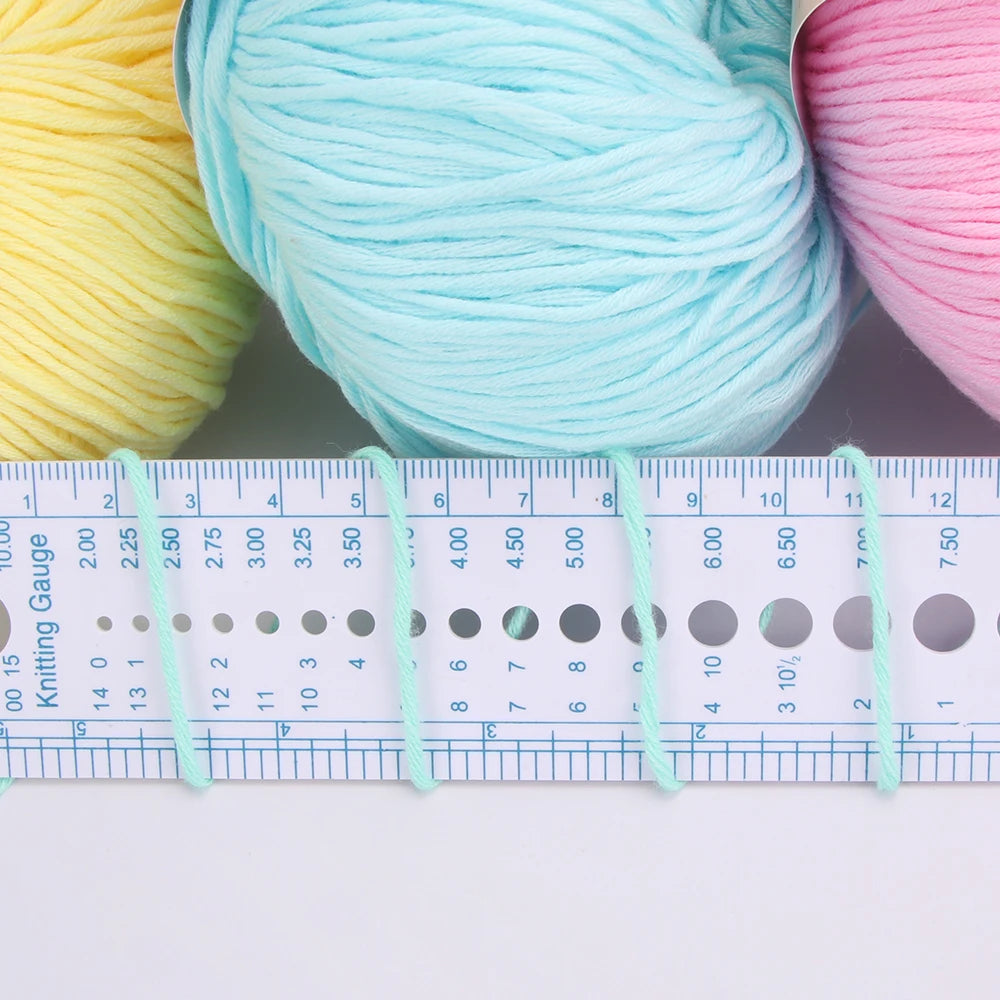 100% Organic Cotton Sport Yarn for Knitting and Crocheting, Pack of 2 balls - 1.76oz 136yards each, Dk weight