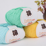 2 balls of 100% Cotton Sport Weight Yarn in 28 Colors