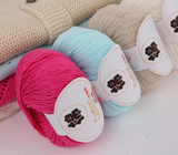 2 balls of 100% Cotton Sport Weight Yarn in 28 Colors