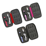 9 in 1 Set of USB LED Interchangeable Crochet Hooks in Sizes B-K US (2.5-6 mm)
