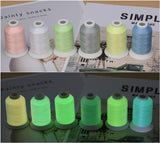 Glow In the Dark Machine Embroidery Thread 1000 Yards