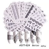 C19 Nail Art Decals in Your Choice of Designs