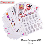 C19 Nail Art Decals in Your Choice of Designs