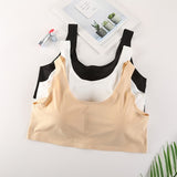 Seamless Rayon Lycra Stretch Vented Mesh Bra with Removable Pads