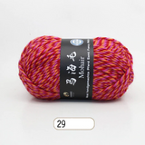 Mohair Wool Marled Tweed Yarn 100 g
