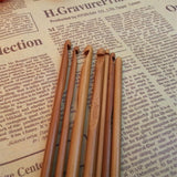Bamboo Knooking Tools:  7 Piece Set  3.5 - 6.5mm (US E-K)