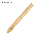 Set of 4 Bamboo Crochet Hooks Size US P-Z (15-30mm)