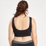 Comfortable Seamless Wireless Lounging Bra with Removable Pads and Wide Shoulder Straps