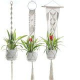 Handmade Indoor Outdoor Cotton  Macrame Plant Hangers