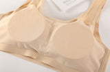 Seamless Rayon Lycra Stretch Vented Mesh Bra with Removable Pads