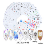 C19 Nail Art Decals in Your Choice of Designs