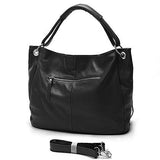 Soft Leather Tote with Decorative Tassel