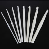 Set of 8 Plastic Crochet Hooks Sized  3mm To 10mm