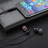 Bass Boosting In Ear Wired Stereo Earbuds with Mic with Spare Covers for Android, iPhone, Computers, Tablets with 3.5mm Connection