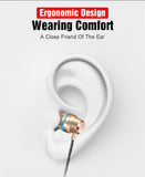 Bass Boosting In Ear Wired Stereo Earbuds with Mic with Spare Covers for Android, iPhone, Computers, Tablets with 3.5mm Connection