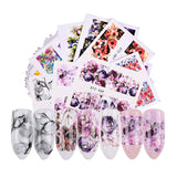 Water Transfer Nail Decal Collection of up to 40 Sheets in Your Choice of Several Themes