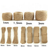 Natural Handmade Jute Rope in Varied Weights