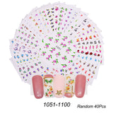 Water Transfer Nail Decal Collection of up to 40 Sheets in Your Choice of Several Themes