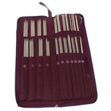 High Quality Fast Knitting Circular and Double Pointed Stainless Steel Knitting Needle Set & Case