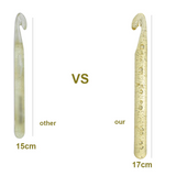 Jumbo Transparent Acrylic Crochet Hook in  Your Choice of Sizes US P-X (12mm - 25mm)