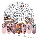 C19 Nail Art Decals in Your Choice of Designs