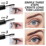 Waterproof Silk Fiber Lengthening Mascara Primer & Mascara