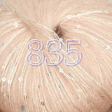 FIVE Balls of Sequin Flash Wool Blend Yarn