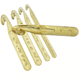 Jumbo Transparent Acrylic Crochet Hook in  Your Choice of Sizes US P-X (12mm - 25mm)