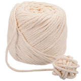 Durable 4mm Natural Beige Cotton Macrame Cord  100m (110 yd) Ball