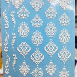 Single Sheet of 3D Raised Design Decals