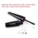 Black Waterproof Mascara with Silk Fiber Base for Long Luxurious Lashes