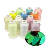 Glow in the Dark Luminous Polyester Embroidery Thread:  800 Meters 150D/2