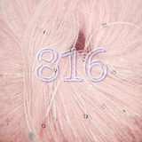 FIVE Balls of Sequin Flash Wool Blend Yarn