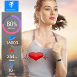 Smart Watch Monitors BLOOD OXYGEN, SLEEP, Heart Rate, Blood Pressure in Addition to Standard Fitness and Social Functions