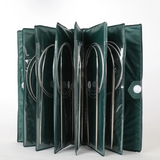 Set of 11 Stainless Steel Circular Knitting Needles Sized 000-8 US in Choice of 5 Lengths