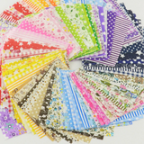 Calico Cotton Charm Pack 50 pieces 4" (10cm) Squares