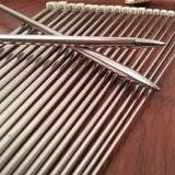Single Pointed Stainless Steel Knitting Needles in 11 Sizes 0-11 US (2 - 8 mm)