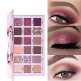 Romantic Rose Gold Palette with 18 Matte and Shimmery Shades