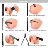 Stylish 15 Piece Stainless Steel Professional Quality Manicure Pedicure Tool Set