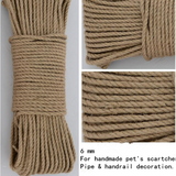 Natural Handmade Jute Rope in Varied Weights