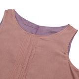 Sleeveless Lined Cotton Dress, Sizes 2-16