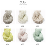 Lace Weight Linen Cashmere Yarn: Bag of 5 @ 50 Gram Hanks