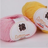 2 balls of 100% Cotton Sport Weight Yarn in 28 Colors