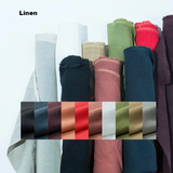 Medium Weight 100% Pure Linen Fabric - Price per Yard of 56" Wide Linen