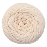 Durable 4mm Natural Beige Cotton Macrame Cord  100m (110 yd) Ball