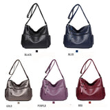 Soft  Sheepskin Handbag with Handy Pockets and Adjustable Shoulder Strap