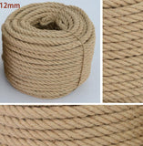 Natural Handmade Jute Rope in Varied Weights