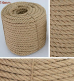 Natural Handmade Jute Rope in Varied Weights