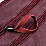 Soft  Sheepskin Handbag with Handy Pockets and Adjustable Shoulder Strap